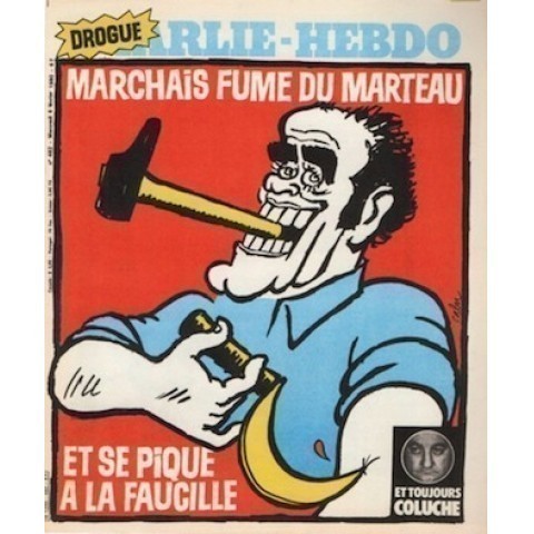 Cabu-charlie-Marchais fume du marteau