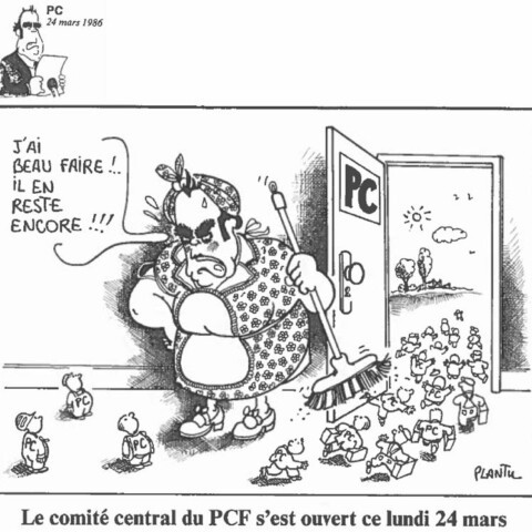 Plantu-ça manque de femmes (116) mars 1986 - comité central