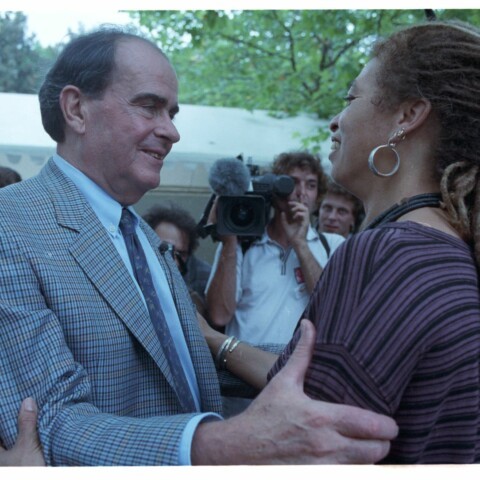 Georges Marchais et Angela Davis - fête de l'Huma - 1991