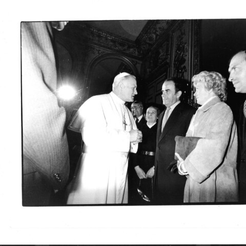 Georges Marchais et Jean-Paul II - Elysée -1980