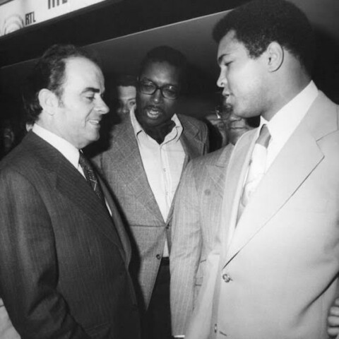 Georges Marchais et Mohammed Ali - Paris - 1975